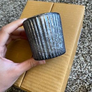 Black mercury glass votives